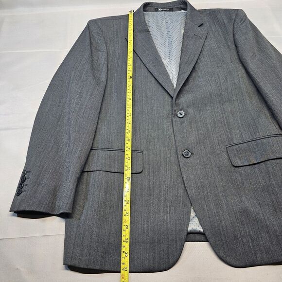 Bachrach Mens Blazer 42s Gray Two Button‎ - Picture 5 of 13